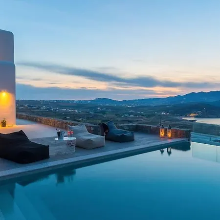 Seaview Pool Near Alemagou Villa Ftelia (Mykonos)