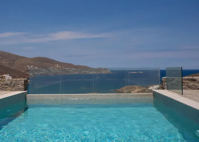Villa Seaview Pool Near Alemagou Ftelia (Mykonos)