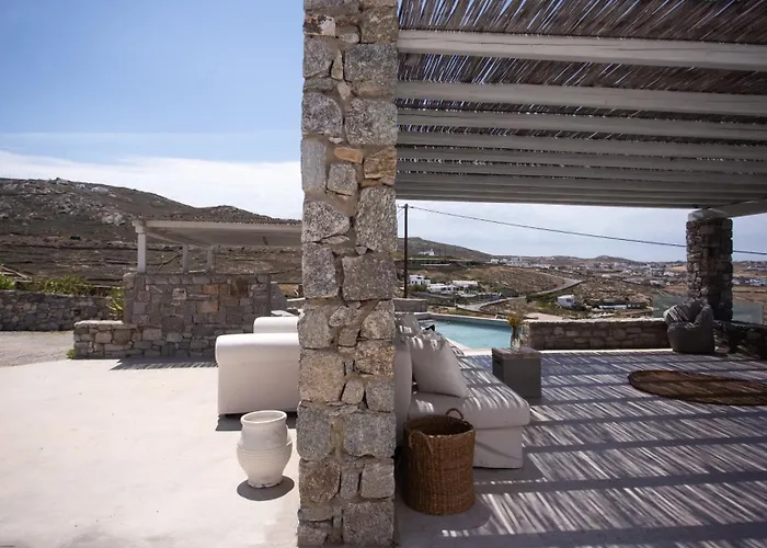 Villa Seaview Pool Near Alemagou Ftelia (Mykonos)