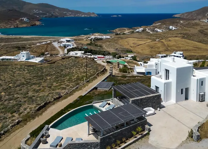 Seaview Pool Near Alemagou Villa Ftelia (Mykonos)