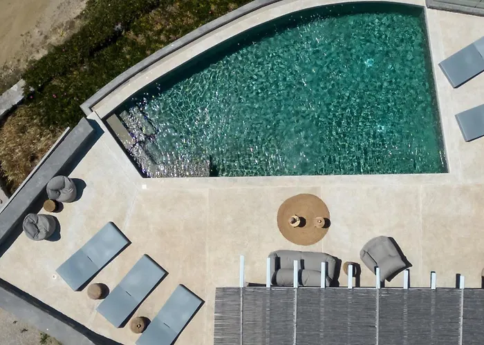 Seaview Pool Near Alemagou Villa Ftelia (Mykonos)